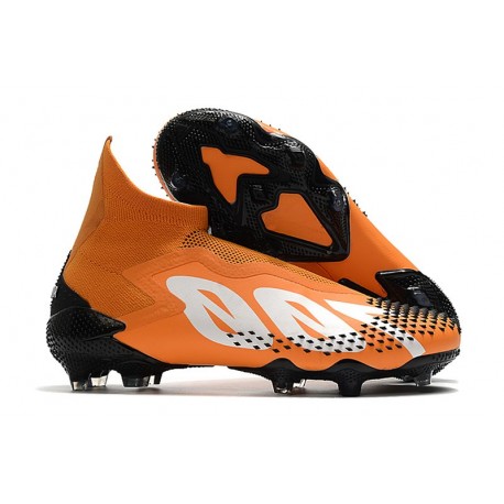 adidas Crampons Predator Mutator 20+ FG -Orange Blanc Noir