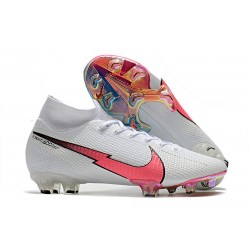 Nike Mercurial Superfly VII Elite DF FG -Blanc Cramoisi Bleu