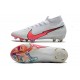 Nike Mercurial Superfly VII Elite DF FG -Blanc Cramoisi Bleu