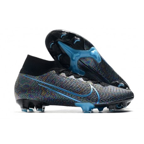 Nike Mercurial Superfly VII Elite DF FG -Wavelength Noir Bleu