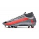 Nike Mercurial Superfly VII Elite DF FG -Gris Noir Rouge