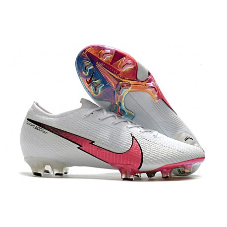 Crampons Nouveau Nike Mercurial Vapor XIII Elite FG Blanc Rouge