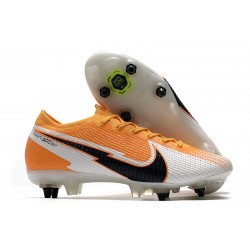 Nike Mercurial Vapor 13 Elite SG AC Orange Laser Noir Blanc