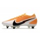 Nike Mercurial Vapor 13 Elite SG AC Orange Laser Noir Blanc