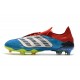 adidas Chaussure Predator Archive FG - Bleu Rouge Blanc