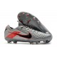 Chaussure de foot Nike Tiempo Legend VIII Elite FG Gris Noir Rose