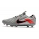 Chaussure de foot Nike Tiempo Legend VIII Elite FG Gris Noir Rose