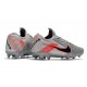 Chaussure de foot Nike Tiempo Legend VIII Elite FG Gris Noir Rose