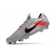 Chaussure de foot Nike Tiempo Legend VIII Elite FG Gris Noir Rose