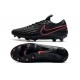 Chaussure de foot Nike Tiempo Legend VIII Elite FG Noir Rose