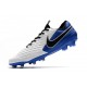 Chaussure de foot Nike Tiempo Legend VIII Elite FG Blanc Bleu