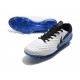 Chaussure de foot Nike Tiempo Legend VIII Elite FG Blanc Bleu