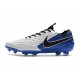 Chaussure de foot Nike Tiempo Legend VIII Elite FG Blanc Bleu