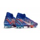 Nike Mercurial Superfly 7 Elite FG Sancho SE11 Bleu Rouge Argent