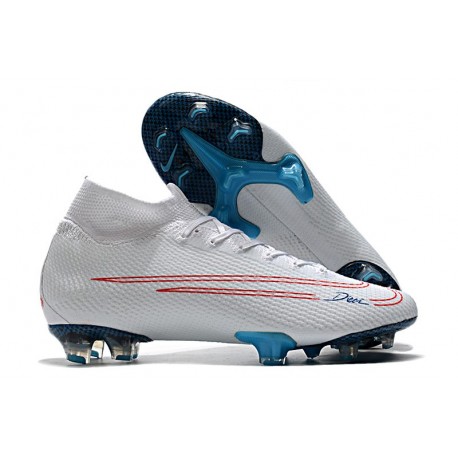 NIKE MERCURIAL SUPERFLY VII ELITE 'CR7 X BUGATTI' Blanc Rouge Bleu