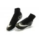 Nouveau Chaussures de Football Nike Mercurial Superfly 4 FG CR Noir Blanc Turquoise