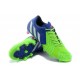 2014/2015 Chaussure de Football Hommes Adidas Predator Instinct FG Bleu Blanc Vert