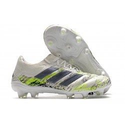 Crampons Nouvel adidas Copa 20.1 FG Blanc Noir Vert