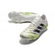 Crampons Nouvel adidas Copa 20.1 FG Blanc Noir Vert