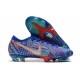 Crampon Nike Mercurial Vapor XIII Elite FG Sancho Bleu Blanc Vert Noir