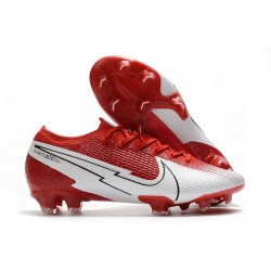 Crampon Nike Mercurial Vapor XIII Elite FG Rouge Blanc