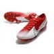 Crampon Nike Mercurial Vapor XIII Elite FG Rouge Blanc