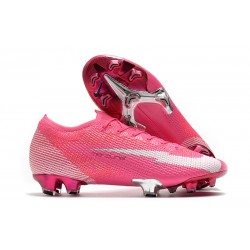 Crampon Nike Mercurial Vapor XIII Elite FG x Mbappe Rose Blanc Noir