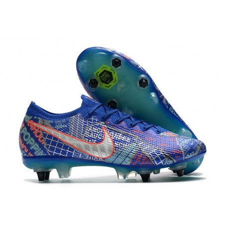 Nike Mercurial Vapor 13 Elite SG AC Sancho Bleu Blanc Vert Noir