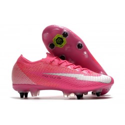 Nike Mercurial Vapor 13 Elite SG AC x Mbappe Rose Blanc Noir