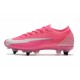 Nike Mercurial Vapor 13 Elite SG AC x Mbappe Rose Blanc Noir