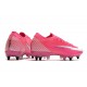 Nike Mercurial Vapor 13 Elite SG AC x Mbappe Rose Blanc Noir