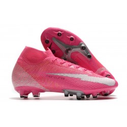 Nike Mercurial Superfly VII Elite AG-Pro x Mbappe Rose Blanc Noir