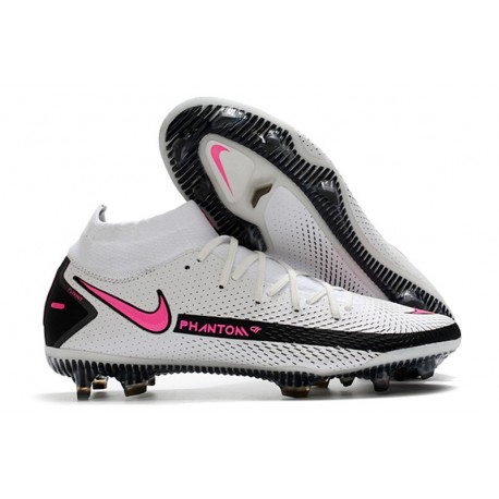 Chaussures Neuf Nike Phantom GT Elite Dynamic Fit FG Blanc Rose Noir