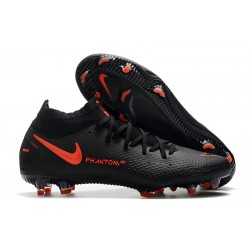 Chaussures Nike Phantom GT Elite Dynamic Fit FG Noir Rouge Chili Gris