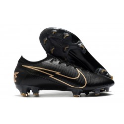 Crampon Nike Mercurial Vapor XIII Elite FG Noir Or