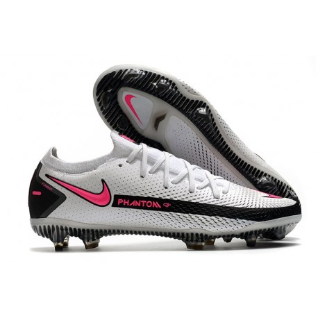 Chaussure 2021 Nike Phantom GT Elite FG - Blanc Rose Noir