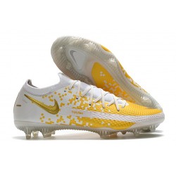 Chaussure 2021 Nike Phantom GT Elite FG - Blanc Or