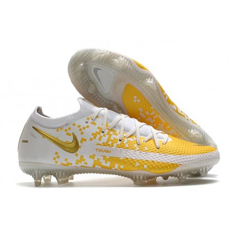 Chaussure 2021 Nike Phantom GT Elite FG - Blanc Or