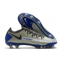 Chaussure 2021 Nike Phantom GT Elite FG - Bleu Gris Noir