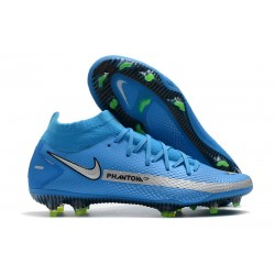 Chaussures Neuf Nike Phantom GT Elite Dynamic Fit FG Bleu Argent