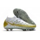 Nike Phantom Generative Texture GT Elite DF FG Or Blanc