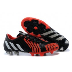 Nouveau Crampons de Football Adidas Predator Instinct FG Noir Blanc Rouge