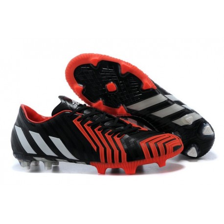 Nouveau Crampons de Football Adidas Predator Instinct FG Noir Blanc Rouge