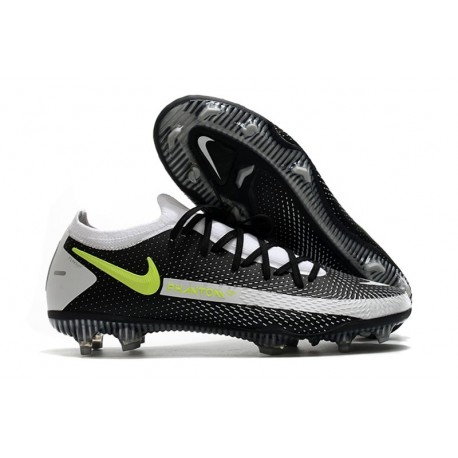 Chaussure 2021 Nike Phantom GT Elite FG - Noir Gris Jaune