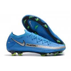 Nike Crampons Nouvelle Phantom GT Elite FG Bleu Argent