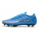 Nike Crampons Nouvelle Phantom GT Elite FG Bleu Argent