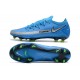 Nike Crampons Nouvelle Phantom GT Elite FG Bleu Argent