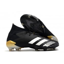 Chaussure adidas Predator Mutator 20.1 FG Noir Blanc Or Metallique