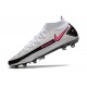 Chaussure de football Nike Phantom GT Elite DF AG-Pro Blanc Rose Noir