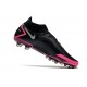 Chaussure de football Nike Phantom GT Elite DF AG-Pro Noir Argent Rose